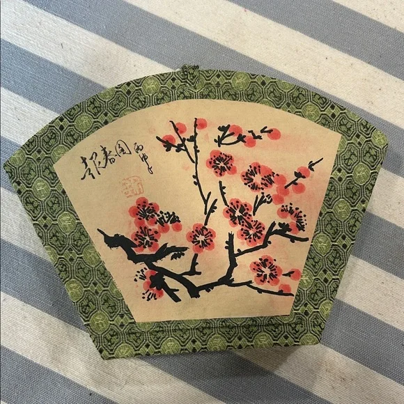 Vintage Calligraphy Set with Green and Red Case
